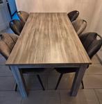 Eetkamertafel 180x90x76 cm en 6 stoelen, Huis en Inrichting, Complete eetkamers, Ophalen, Zo goed als nieuw, 4 tot 6 stoelen
