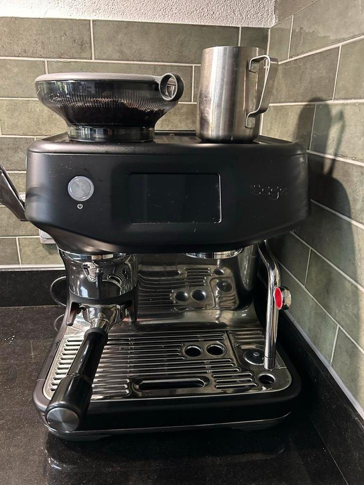 Sage Touch Impress Espressomachine zwart, Witgoed en Apparatuur, Koffiezetapparaten, Zo goed als nieuw, Gemalen koffie, Koffiebonen