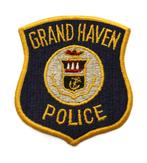 Patch / Embleem USA Police Grand Haven MI, Verzenden, Overige soorten, Amerika, Embleem of Badge