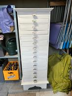 Opgeknapte apothekerskast/ sieradenkastje, Huis en Inrichting, Ophalen, Gebruikt, 5 laden of meer, 100 tot 150 cm