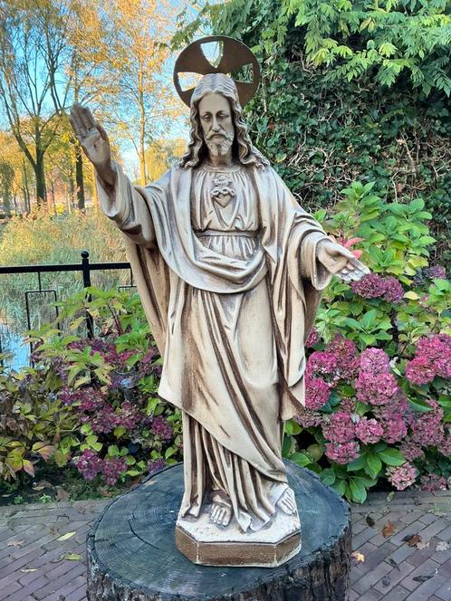 Mooi heiligenbeeld ❤️ Jezus Heilig Hart, Antiek en Kunst, Antiek | Religie, Ophalen of Verzenden
