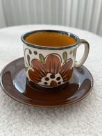 Vintage Boch Argenteuil Kopje Nova & bijkleurende schotel, Antiek en Kunst, Antiek | Servies los, Ophalen of Verzenden