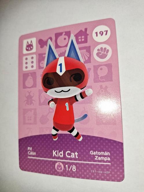 Amiibo Kid Cat 197 Animal Crossing, Spelcomputers en Games, Games | Nintendo Switch, Nieuw, Ophalen of Verzenden