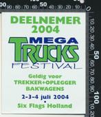 Sticker: Mega Truck Festival 2004 - Six Flags - Biddinghuize, Verzamelen, Stickers, Ophalen of Verzenden