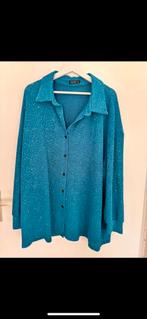 Shein Curve oversized blauwe blouse, maat 2XL, Kleding | Dames, Blouses en Tunieken, Ophalen of Verzenden, Zo goed als nieuw, Maat 46/48 (XL) of groter