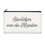 Wit Etui met de tekst spulletjes van de meester, Nieuw, Ophalen of Verzenden