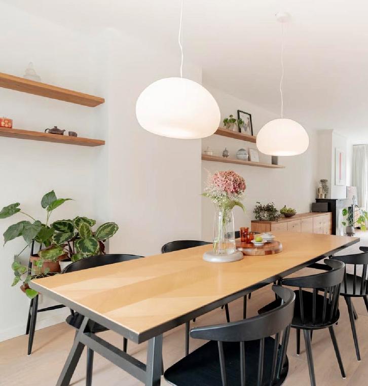 Zuiver Seth Eettafel - 220cm, Huis en Inrichting, Tafels | Eettafels, Gebruikt, 50 tot 100 cm, 200 cm of meer, Vijf personen of meer