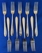 Keltum P3 Chantal 9 kleine vorken (zwaar verzilverd), Antiek en Kunst, Antiek | Bestek, Ophalen of Verzenden