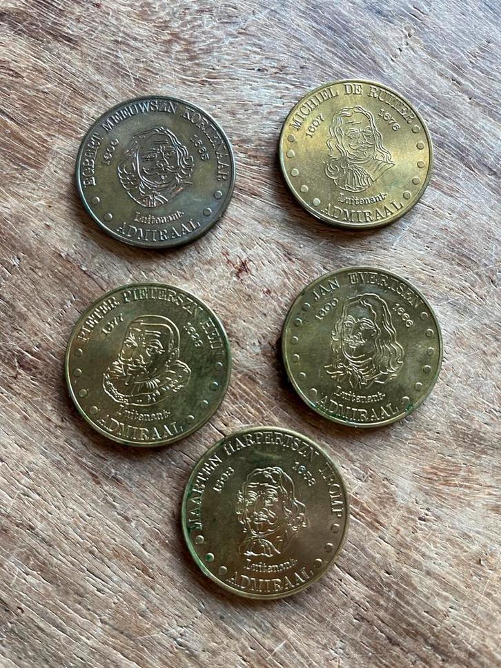 Herdenkingsmunten Nederlandse Admiraals, Postzegels en Munten, Munten | Nederland, Losse munt, Ophalen of Verzenden