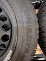 Winterbanden Uniroyal 185/60 R15 met velg, Auto-onderdelen, Banden en Velgen, Ophalen, Gebruikt, 15 inch, Banden en Velgen