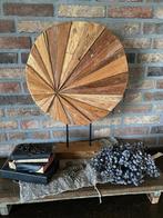 Landelijke houten object op houten voetstuk, Ophalen of Verzenden, Zo goed als nieuw