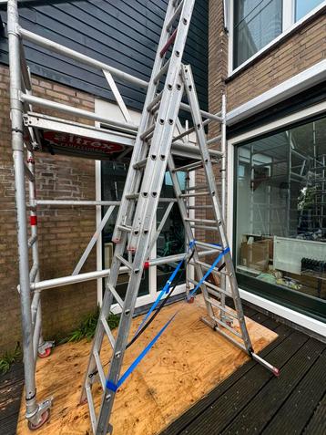 Altrex Pro 5400 steiger met fiberdek en opzetstuk beschikbaar voor biedingen