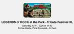 2 kaartjes voor 12 juli legends of rock