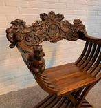 Fauteuil dagobert Savonarola stoel Florentijnse Renaissance, Ophalen of Verzenden