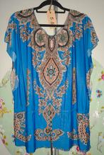 Blauwe Tuniek met Paisley Patroon - maat L, Blauw, Maat 42/44 (L), Ophalen of Verzenden, Onbekend