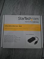 Draagbare 4-poorts SuperSpeed USB 3.0 hub - 5Gbps - zwart, Ophalen of Verzenden, Nieuw