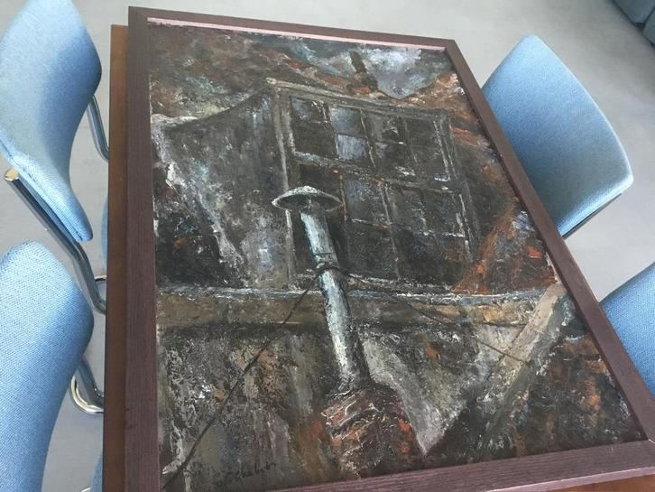 Chabot prachtig schilderij, Antiek en Kunst, Kunst | Schilderijen | Abstract, Ophalen