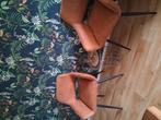 2x briek/cognac kleur ophalen amsterdam noord, Huis en Inrichting, Stoelen, Ophalen of Verzenden, Zo goed als nieuw, Bruin, Twee