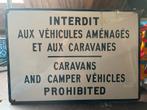 Antiek Frans verkeersbord | emaille | 100cm x 70cm, Ophalen