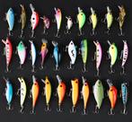 30 stuks nieuw kunstaas, snoek, roofvis, pluggen nieuwe set, Ophalen of Verzenden, Nieuw, Complete set