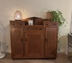 Eiken kast Amsterdamse school, Huis en Inrichting, Kasten | Dressoirs, Ophalen, 100 tot 150 cm, Amsterdamse school, 25 tot 50 cm