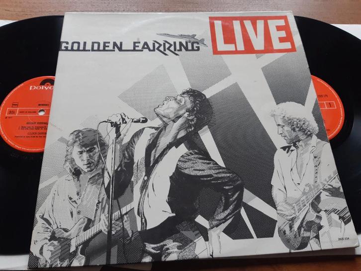 Dubbel lp Golden Earring Live uit 1977, Cd's en Dvd's, Vinyl | Rock, Gebruikt, Poprock, 12 inch, Ophalen of Verzenden