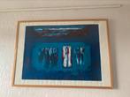 Mattie Schilders, zeefdruk ‘Ochtendwandeling’, Antiek en Kunst, Kunst | Litho's en Zeefdrukken, Ophalen of Verzenden