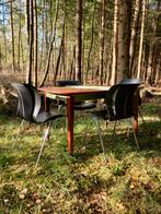4 Vintage made in Denmark design stoelen Fritz Hansen, Retro vintage scandinavisch danmark design fritz hansen stoelen, Kunststof