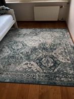 Vintage Karpet 200x300cm Beige/Ecru/Groen, Ophalen, Beige, 150 tot 200 cm, 200 cm of meer