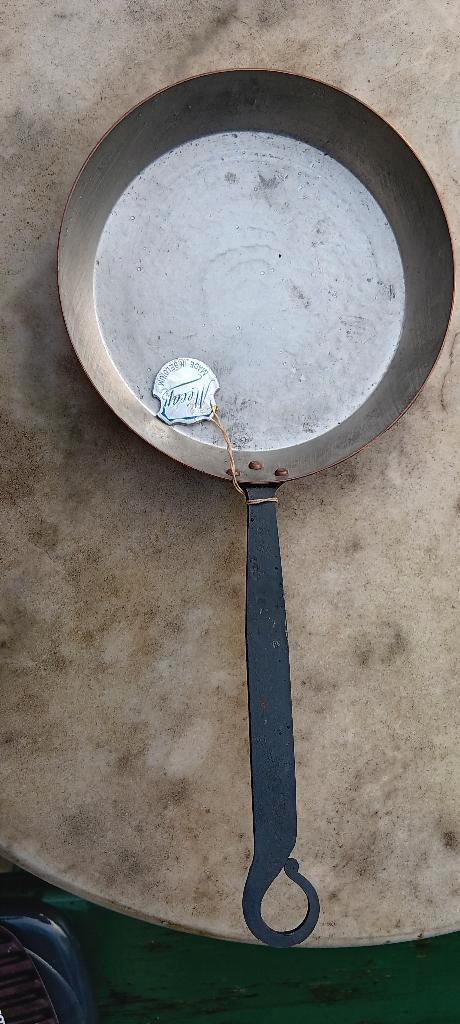 NEW OLD STOCK KOPEREN MECAP KOEKENPAN (K44), Huis en Inrichting, Keuken | Potten en Pannen, Nieuw, Koekenpan of Braadpan, Overige materialen