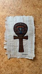 Egyptische Papyrus Kunst - Ankh Kruis, Ophalen