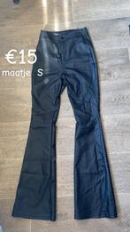 Leren flairbroek, Kleding | Dames, Zwart, Ophalen of Verzenden, Zo goed als nieuw, Maat 36 (S)