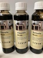 Livin'home Bruin Kleurolie / Beitsolie - 250ml, Ophalen, Bruin, Nieuw, Beits