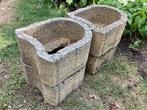 Bloembakken en tegels., Tuin en Terras, Bloempotten, Ophalen, Steen, Gebruikt, Minder dan 40 cm