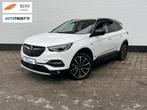 Opel Grandland X Hybrid Ultimate l leder l 360 l TREKHAAK!, Auto's, Zwart, 4 cilinders, Wit, Hybride Elektrisch/Benzine