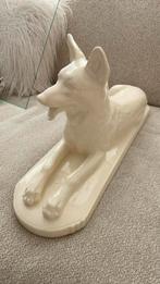 Sarrequimines Vintage Keramische Hond Sculptuur, Ophalen of Verzenden, Zo goed als nieuw, Dier