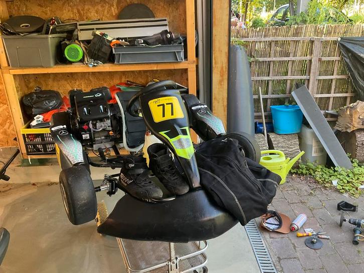 Parolin Rocky Kart - Raceklaar! Met mycron 4,pitkar en pak, Sport en Fitness, Karting, Zo goed als nieuw, Kart, Ophalen