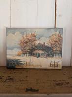 Oud schilderijtje j Verda, Ophalen of Verzenden