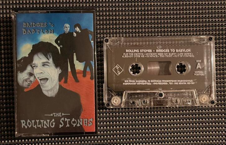 The Rolling Stones - Bridges To Babylon, zeldzame cassette, Cd's en Dvd's, Cassettebandjes, Gebruikt, Rock en Metal, 1 bandje