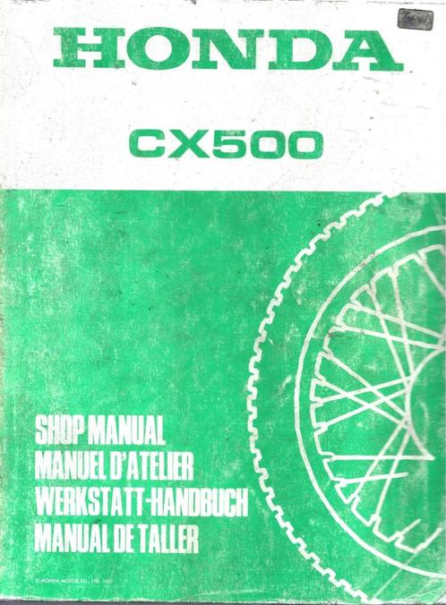 Honda CX500 shop manual (7611z) motor, Motoren, Handleidingen en Instructieboekjes, Honda, Verzenden