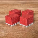 Pallet met 6 Lagen Stenen 1-50 – Set van 4, Hobby en Vrije tijd, Modelauto's | 1:50, Ophalen of Verzenden, Nieuw, Bus of Vrachtwagen