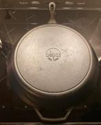 Lodge Skillet, Huis en Inrichting, Keuken | Potten en Pannen, Ophalen, Gietijzer, Zo goed als nieuw, Keramische plaat