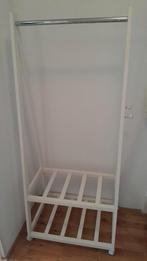 Wit kledingrek met wielen, Ophalen, Met wielen, Zo goed als nieuw