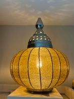 Oosterse Lamp met Gouden Kraaltjes, Ophalen, Zo goed als nieuw, Metaal, Minder dan 100 cm