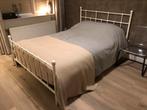 GRATIS bedframe 140x200, Huis en Inrichting, Ophalen, Gebruikt, Wit, Tweepersoons