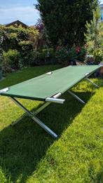 NIEUW veldbed, campingbed aluminium frame groen, Caravans en Kamperen, Ophalen, Nieuw, Campingmeubel-accessoire