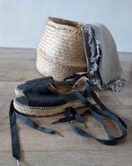 Espadrilles -Manfield- maat 42, Zwart, Ophalen of Verzenden, Espadrilles of Moccasins, Manfield