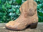 Bijna Nieuwe laarsjes met pythonleer van Sendra maat 36, Kleding | Dames, Schoenen, Sendra, Bruin, Lage of Enkellaarzen, Ophalen of Verzenden