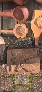 Houten Vormpjes voor Marsepein, Koek, Speculaas, Ophalen, Gebruikt