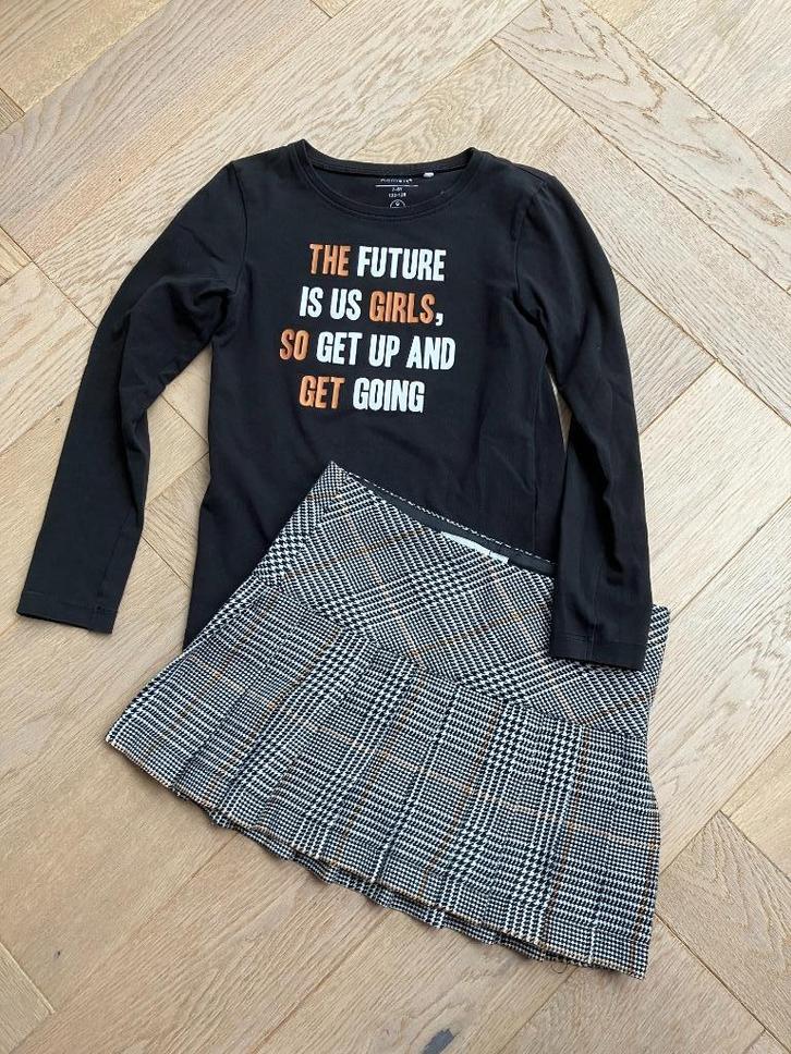 ZGAN set van Name It met geweldige tekst op shirt 122/128, Kinderen en Baby's, Kinderkleding | Maat 122, Zo goed als nieuw, Meisje